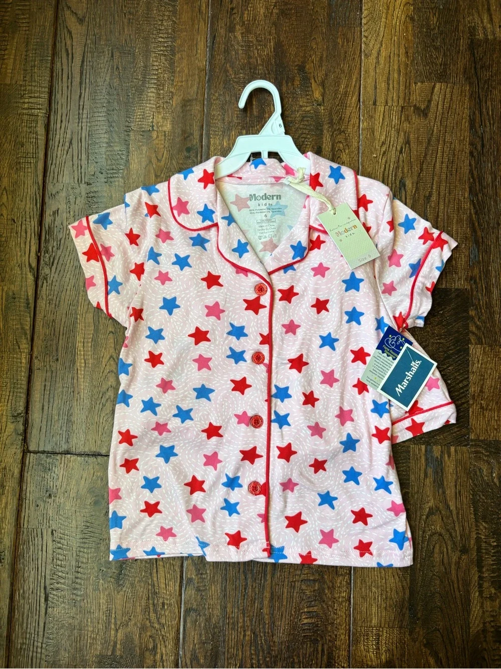 Girls PJ set size 6 NWT modern kids